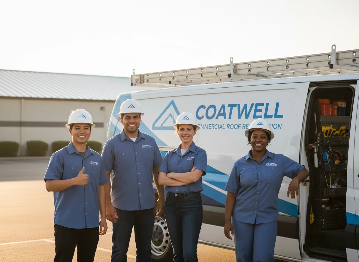 Commercial roof coating company in Glasford, IL
